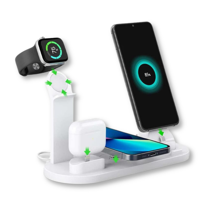 3 IN 1 WIRELESS CHARGER - SMARTPHONE, SMARTWATCH AND AIRPODS