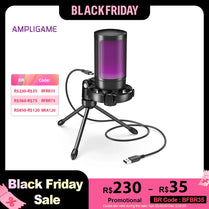 AmpliGame RGB Gaming Microphone