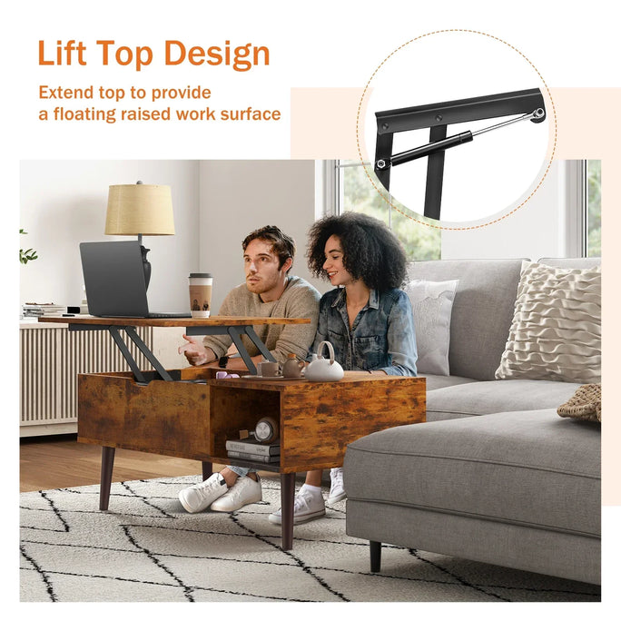 Adjustable Lift-Top Coffee Table