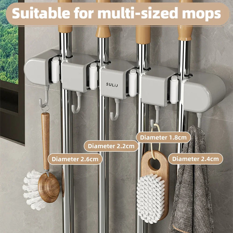 MOP HOLDER WITH HOOK