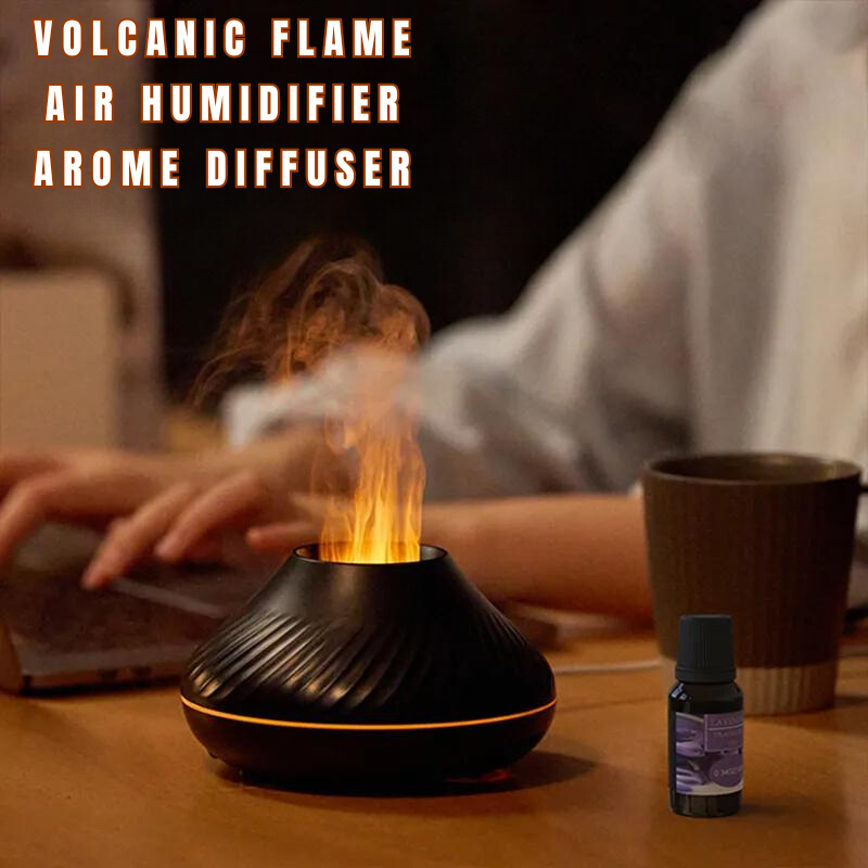 VOLCANIC FLAME AIR HUMIDIFER AND AROMA DIFFUSER